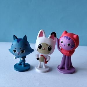 3/$25💙Gabby Dollhouse Anime Cat Figure Set of Three